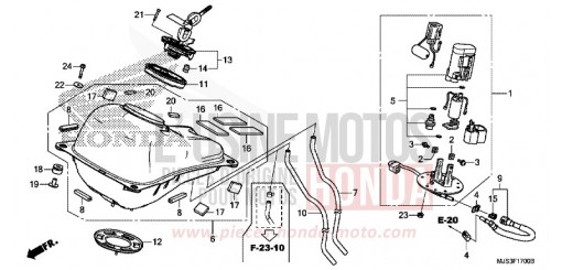 FUEL TANK/FUEL PUMP NC750JH de 2017